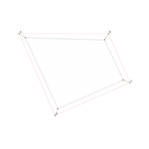 Specialsyet fire sidet solsejl