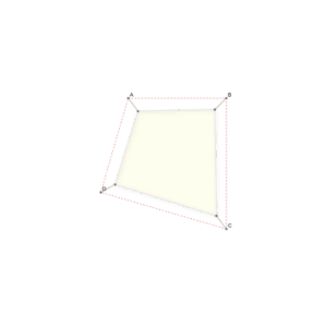 Specialsyet fire sidet solsejl