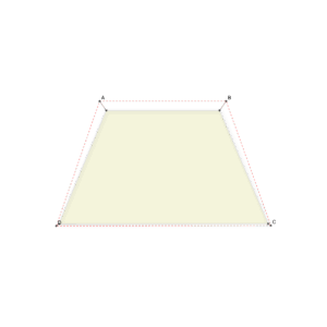 Specialsyet fire sidet solsejl