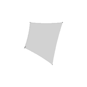 Specialsyet fire sidet solsejl